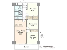 【東京都/江戸川区南葛西】なぎさニュータウン 5号棟 間取り図