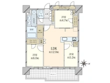 【東京都/江東区亀戸】プラウドタワー亀戸クロス ゲートタワー 間取り図