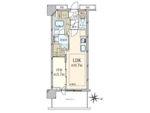 【東京都/江東区亀戸】プラウドタワー亀戸クロス ゲートタワー 間取り図