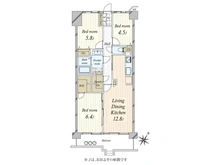 【東京都/江戸川区西瑞江】コスモ一之江 間取り図