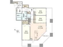 【大阪府/大阪市港区南市岡】キングスクエア ランドレックスC棟 間取り図