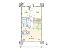 【兵庫県/尼崎市上坂部】プラウドシティ塚口マークフォレスト C棟 間取り図