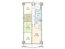 【兵庫県/尼崎市田能】モンテベルデ北園田 間取り図