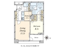 【大阪府/大阪市北区大深町】グランフロント大阪オーナーズタワー 間取り図