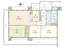 【兵庫県/尼崎市塚口本町】ジュビネール塚口 間取り図