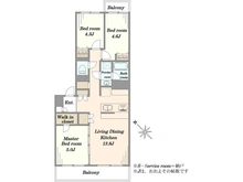 【千葉県/千葉市美浜区磯辺】第二検見川ハウス 2号棟 間取り図
