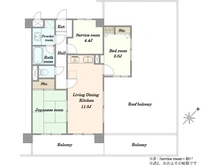 【千葉県/習志野市袖ケ浦】ライオンズマンション津田沼南 間取り図
