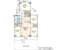 【千葉県/船橋市東船橋】東船橋ガーデニア 第10号棟 間取り図