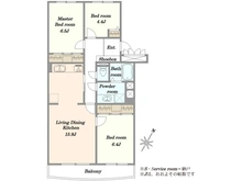 【千葉県/八千代市勝田台南】勝田台ファミリーハイツ H棟 間取り図