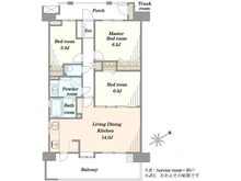 【千葉県/習志野市秋津】ヴェルデコア新習志野 間取り図