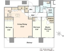 【千葉県/千葉市美浜区打瀬】THE幕張BAYFRONT　TOWER＆RESIDENCE 間取り図