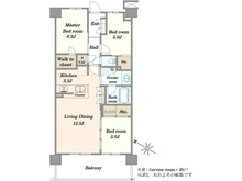 【千葉県/千葉市中央区南町】オハナ蘇我ガーデニア 間取り図