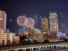 【千葉県/千葉市美浜区若葉】幕張ベイパーク スカイグランドタワー 眺望：幕張ビーチ花火フェスタ2025（第47回千葉市民花火大会）