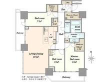 【千葉県/千葉市美浜区若葉】幕張ベイパーク スカイグランドタワー 間取り図