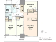 【千葉県/千葉市中央区中央】エクセレントザタワー 間取り図
