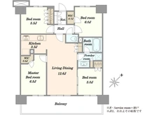 【千葉県/千葉市中央区中央港】プレミアムレジデンス千葉県立美術館前 間取り図
