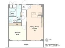 【千葉県/船橋市南三咲】いづみハイツ滝不動 5号棟 間取り図