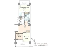 【千葉県/千葉市花見川区瑞穂】ガーデンプラザ新検見川4番館 間取り図