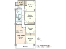 【千葉県/船橋市習志野台】ならしのサンハイツ 間取り図