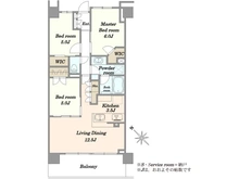 【千葉県/千葉市美浜区稲毛海岸】ザ・ガーデンズ稲毛海岸 間取り図