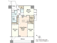 【千葉県/千葉市中央区新宿】エクセレントシティ千葉グランクラス 間取り図