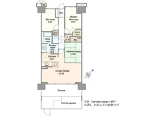 【千葉県/千葉市美浜区稲毛海岸】プラウドシティ稲毛海岸レジデンス II　ザ・コースト 間取り図