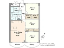 【千葉県/千葉市美浜区高洲】稲毛パイロットホーム7号棟 間取り図