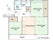 【千葉県/千葉市稲毛区あやめ台】第二あやめ台住宅 6号棟 間取り図