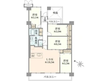 【埼玉県/さいたま市大宮区上小町】ルネ大宮パークステイツ 間取り図