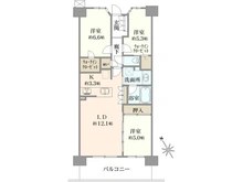 【東京都/東村山市萩山町】オハナ萩山 間取り図
