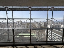 【埼玉県/所沢市緑町】デュオヒルズ新所沢駅前 バルコニー：大規模修繕中