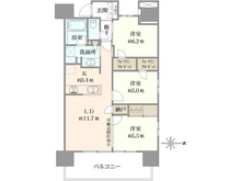 【埼玉県/所沢市寿町】プラウド所沢寿町 間取り図