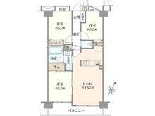 【埼玉県/所沢市東所沢】シャリエ東所沢 間取り図