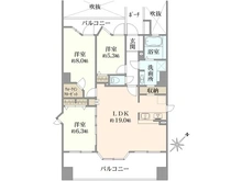 【埼玉県/鶴ヶ島市大字藤金】レクセルマンション若葉第2 間取り図