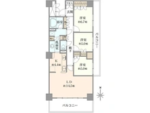 【埼玉県/所沢市元町】ライオンズクオーレ所沢元町 間取り図