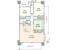 【埼玉県/所沢市大字下安松】レーベンハイム東所沢セレストーリア 間取り図