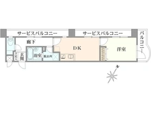 【東京都/清瀬市松山】ライオンズマンション清瀬 間取り図