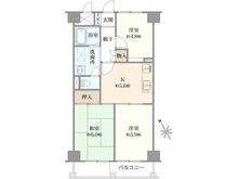 【東京都/東村山市栄町】久米川マンション 間取り図