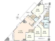 【埼玉県/所沢市緑町】 ユアコート新所沢エルグリーン 間取り図