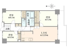 【埼玉県/所沢市緑町】アコール新所沢ウェスト 間取り図