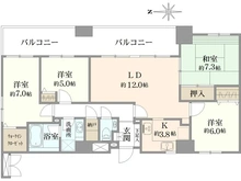 【埼玉県/所沢市元町】コスモ所沢グランステージ 間取り図