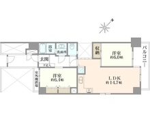 【埼玉県/入間市豊岡】プルミエール入間シティ 間取り図