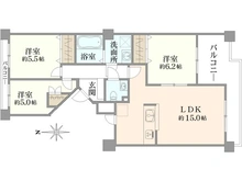 【埼玉県/所沢市若狭】ザ・ステイツ所沢アルカディアン 間取り図