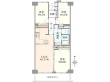 【埼玉県/さいたま市浦和区元町】浦和元町ビューハイツ 間取り図