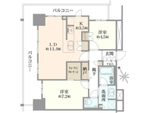 【埼玉県/所沢市東町】ブランズタワー所沢 間取り図