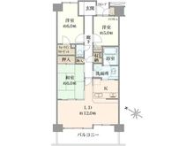 【東京都/清瀬市中里】ダイアパレス清瀬けやき通り 間取り図