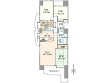 【埼玉県/所沢市小手指町】ヴィルヌーブ小手指 間取り図