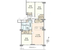 【埼玉県/入間市春日町】入間ビレッジ 8号棟 間取り図