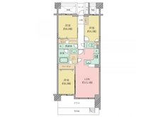 【神奈川県/藤沢市本鵠沼】藤沢パーク・ホームズ弐番館 間取り図