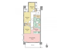 【東京都/練馬区中村北】レジデンスコート練馬 間取り図